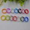 Bescherm Band Antislip siliconen rubberen ring Kleurrijke decoratie tas Bescherming voor glazen buis 22 * 7 * 1,5 mm