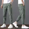2021 Sommar bomullslinne harem män byxor kinesisk stil joggare män casual lättvikt ankellängd manliga byxor sweatpants 5xl x0723