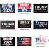 Trump 2024 Drapeaux Election Femmes pour Trump 3x5 pieds 100D Polyester 150x90cm Bannière pour les drapeaux de l'élection présidentielle DHL Shipping