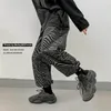 Pantaloni casual con motivo zebrato a stampa intera Pantaloni hip-hop a nove punte allentati coreani stile primavera e autunno da uomo