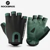 Rockbros Bisiklet Eldivenleri MTB YOL ANTI-SHOCK DAĞ BİSİK Bisiklet Parmaksız Erkekler Kadın Nefes Alabilir Bisiklet Sporları Slip Olmayan Eldiven 211129199P