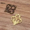 BoYuTe 100 Pieces Lot Metal Brass Stamping 13 15MM Filigree Flower Findings DIY Jewelry Accessories Parts Whole318I