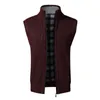 Men's Vests Autumn Winter Wool Sweater Vest Thick Warm Casual Sleeveless Jackets Sweatercoat Cashmere Male Knitted Fleece