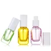 Bunte leere Glas-Parfümflasche für ätherische Öle im Großhandel, Kosmetikbehälter in Reisegröße mit Sprühgerät/Pipettentropfer/Lotionspumpe, 10 ml, 20 ml, 40 ml