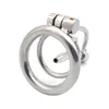 NXY COCERRINGS Acero inoxidable Dispositivos de castidad de masculinos Jaula de polla con catéter uretral Penis Lock Anillo Juguetes sexuales para hombres Cinturón 1124