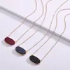 PENDANTS 7 Color Druzy Drusy Collane a ciondoli Resina esagonale Druse Gold Collar Fashion Brand Women Jewelry Party Dating Gift KS 203489291