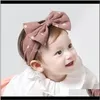 Baby, & Maternityborn Cotton Dot Headband Kids Stretch Hair Bands Headwraps Bow Boutique Cute Headwear Aessories Drop Delivery 2021 8Jcat