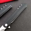 Faca dobr￡vel H3810 Flipper 8CR13MOV Nylon de l￢mina de cetim mais al￧a de fibra de vidro EDC Pocket Knives com pacote de caixa de varejo