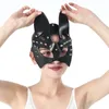 Sexy Leather Bdsm Cat Eyes Maschere Punk Erotic Fetish Harness per giocattoli per adulti Costume da festa Bunny Cosplay Rabbit Face Mask