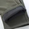 Men's Winter Thick Warm Fleece Shark Skin Pants Casual Tactical Military Trousers Male Stretch Waterproof Outwear Sweatpants 211123