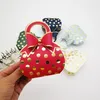 Kreativ handväska Dot presentförpackning med båge-knut lådor för gåvor godisförpackningsbox bröllopsfest gynnar baby shower födelsedag