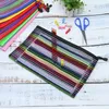 Pencil Bags 10 PCS Colors A4 Zipper Mesh Pouch To Storage Stationery Supplies Cosmetics Travel Accessories