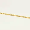 Colliers chaîne Figaro pour hommes, plaqué or 24 carats, bijoux à la mode, style européen, 50 cm x 4 mm, 354B, 5443976