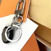 2021 Designers Metal Keychains Lover Key Ring Leather Luxurys Letter Mönster bilnyckelringar smycken gåvor med Box219K