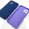 Luxe vierkante vloeibare siliconen telefoon gevallen voor iPhone 12 11 pro max mini xs x xr 7 8 plus slanke zachte snoepje case cover