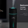 Minimalistische luchtbevochtiger USB Mini Auto Freshener Aroma Essentiële Diffuser met LED-nachtlamp Mist Maker Purifier 210724