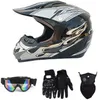 Motorfiets Helmen Motocross Helm Jeugd Volwassen Off-Road Dirt Bike ATV UTV Outdoor Sports Beschermende Gear Past Men Dames Goggles Face Shiel