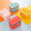 Borse portaoggetti PU Matte Borsa da viaggio per trucco portatile da donna Organizer per articoli da toeletta Organizer per bagno cosmetico impermeabile