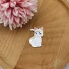 20 sztuk Klasyka Lovely Cat Zwierząt Emalia Charms Wisiorek Handmade Craft Złoty Metal DIY Do Kolczyki Biżuteria Dokonywanie Dynda