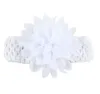 2021 Bébé Filles Bandeau En Mousseline De Soie Fleur Bébé Bandeaux Élastique Dentelle Arcs Large Turbans Bande De Cheveux Floral Nouveau-Né Chapeaux 17 Couleurs