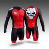 Conjuntos de carreras JUNK WHEELS Pro Team Speedsuit Body Traje de manga corta de una pieza Triatlón Hombres Speed Skinsuit Kit Ropa de patinaje rápido Lycra