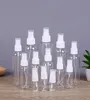 Bottiglie di profumo in plastica Trasparente Vuoto Mini Contenitore Spray Riutilizzabile Bottiglia in PET Portatile con Pompa Spray 3ml 5ml 8ml 10ml 30ml 50ml 60ml 100ml 120ml