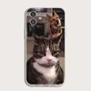 Animal chaton et chiot étuis de téléphone portable pour 13, 12 coque souple en TPU transparent 8 XS 11