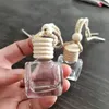 Car Perfume Bottle Air Freshener Diffuser Hanging Fragrance Bottles Pendant Empty Glass Jars Package for Essential Oils