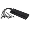 Vattentät 30W 6V Solpanel Bank Folding Power Charger Port W / 10In1 USB-kabel - Svart