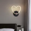 Nero / Bianco 5w Lampada da parete per camera da letto Comodino Scrivania Lampada da lettura Minimalista Corridoio nordico Corridoio LED Acrilico Applique da parete