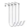 Sturdy Removable Metal Over The Door Hooks Home Bathroom Organizer Rack Clothes Coat Hat Towel Hanger Kitchen Holder Christmas Wreath Hook HY0138