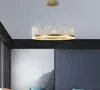 Creative Crown Crystal Chandelier Lamp Living Room Restaurant LED Fixtures Girl Children's Bedroom Nordic Hanging Lights