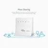 Smart Power Pluggar 300 Mbps WiFi-routrar 4G Mobile Router med LAN-portstöd SIM-kort Bärbar trådlös router-EU-kontakt