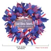 Party Home Decoration Front Door Decor Patriotic Wreath American Independence Day Diy Wreathes
