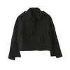 IEFB Janpanese Streetwear Fashion Short Clock Style Jackor för män Loose Spring Zipper Coat Couble Fickor 9Y4674 210524