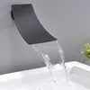 Черный кран ванной комнаты 2 функция ванна Facuet настенный монтаж холодного и горячего душа