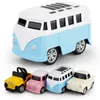 8 ADET Sevimli Mini Diecast Araba Alaşım Araba Çekin Araçlar Model Oyuncak Metal Güzel Renkli Taksi Otobüs Çocuklar Için Hediye