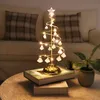 パーティーの装飾暖かい色の水晶LEDの夜ライトのクリスマスツリーの装飾ランプ寝室の飾り