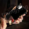 iPhone 15 Pro Max 14 13 12 11 XS XR X 8 7 Plus Fashion Letter Print Back Cover Shell Helsphone 케이스를위한 디자이너 클래식 스퀘어 폰 케이스 Keychain