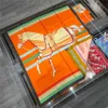 90cm両面100％天然ブランドデザイン馬本物のシルクスクエアスカーフショール女性ヒジャップバンダナケルチーフ2021
