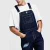 Richkeda Store Bib Overalls For Man Suspender Pants Men's Jeans Jumpsuits High Street Distressed Autumn Fashion Size S-3XL 210716