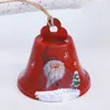 Juldekoration Smidesjärn Bell Santa Claus Snowman Bells Pendant Home Decor Xmas Ornaments