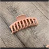 1 pz coreano solido grandi artigli elegante acrilico satinato clip forcine barrette copricapo per le donne accessori per capelli ragazze Frugu Fjjqf8808487