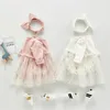 2021 Wiosna Baby Girl Body Starry Sky Dresses Cartoon Crown Kombinezon z głowy Noworodka Słodki styl ubrania dla dzieci 2576 Y2