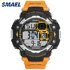 Zegarwatches mężczyzn zegarki cyfrowe marka Smael LED Watch Watch Big Tar Alarm Sport Waterproof1379b Army wojskowa 9489365