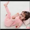 Baby Maternity Drop Delivery 2021 Girls Thickened Home Clothes With Warm Flannel Baby Pajamas Clothing Sets Shirt Pants Kids Leisure Wear 6M3