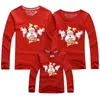 Vêtements de Noël Père Noël Style Kid Chemises à manches longues Adulte Enfants Maman et moi Vêtements Famille Correspondant Tenues 210417