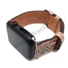 Designer Watch Bands for Apple Watches G Litery Wersja Wersja skórzana Paski 38mm / 40mm 42mm / 44mm Iwatch Strap 4 Style