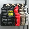 Man Ärmlös Västar Jackor Fashion Trend Hip Hop Zipper Hooded Vest Custom Coats Designer Man Vinter Tjockad Casual Waistcoat Ytterkläder