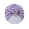 Toddler Solid Color Handmade Knotted Braided Hat Fashion Soft Cotton Newborn Caps Children Headwear Baby Photography Props